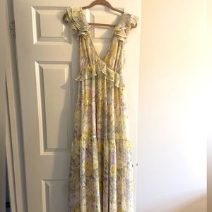 Aakaa Tiered Floral Maxi